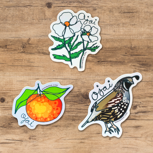 Ojai Sticker Variety Pack (Pack of 3)