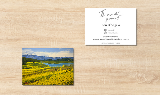 Mustard Field Dreams Greeting Cards (Pack of 10)