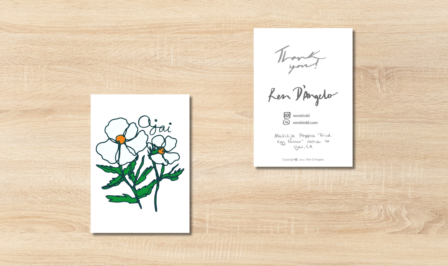 Poppies - Ojai Greeting Cards (Pack of 10)