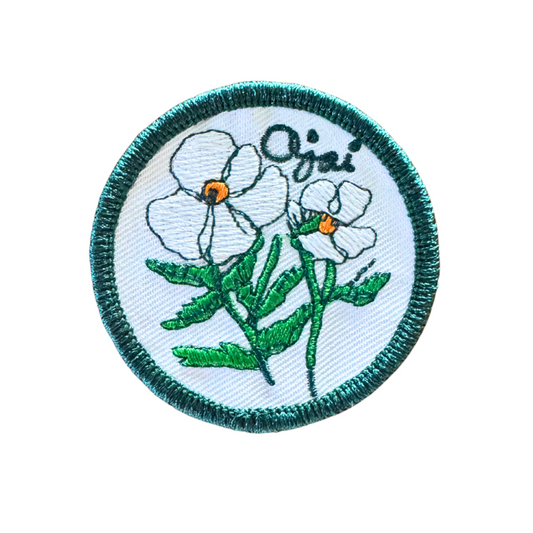 Ojai Poppy Iron-On Patch (pack of 2)