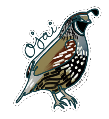 Ojai Quail Stickers (Pack of 3)
