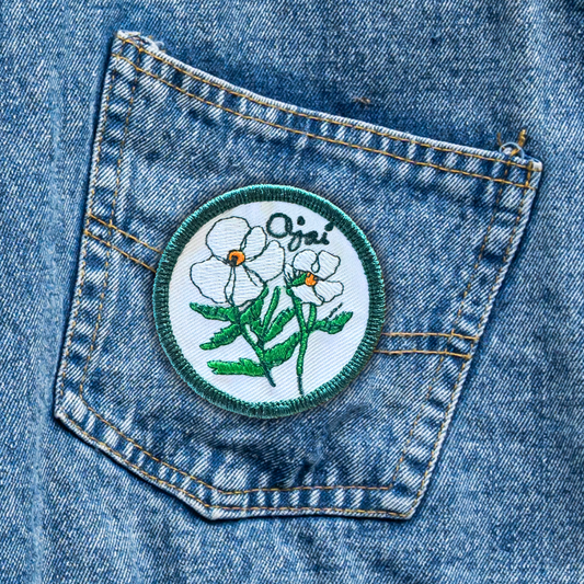 Ojai Poppy Iron-On Patch (pack of 2)