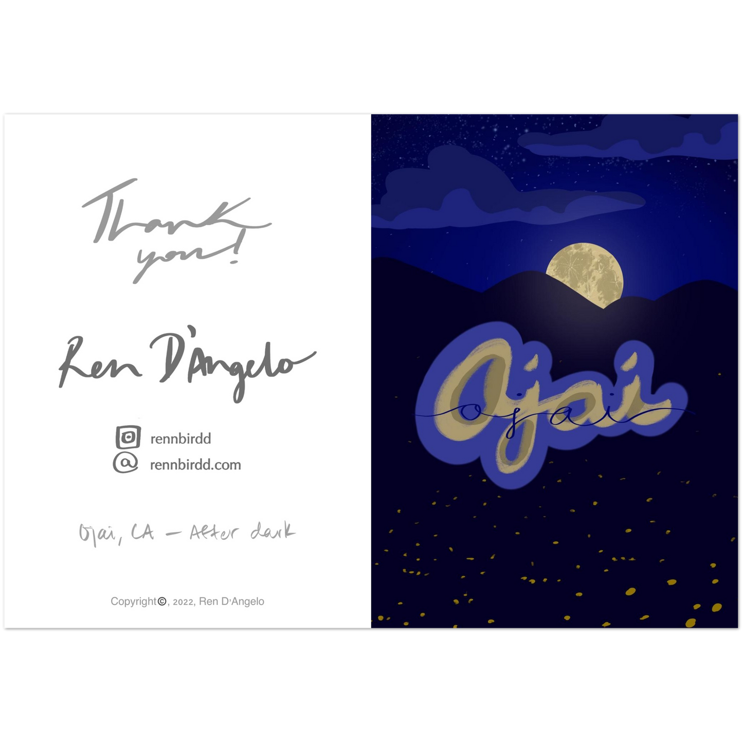 Ojai After Dark Greeting Cards (Pack of 10)