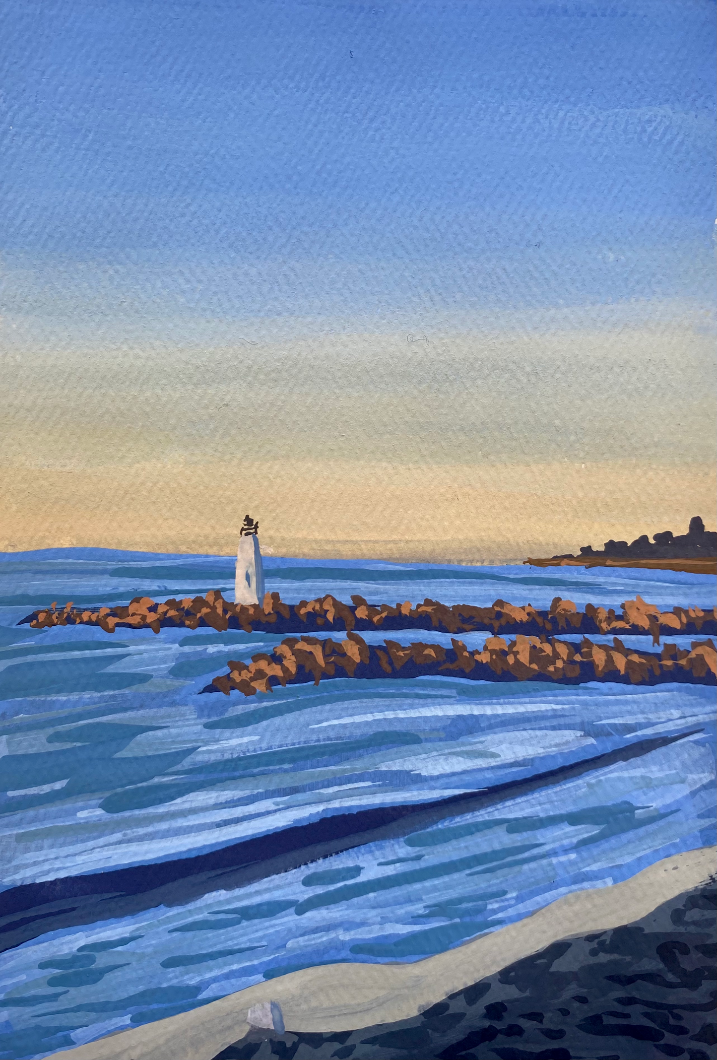 Santa Cruz Lighthouse Greeting Cards (Pack of 10)