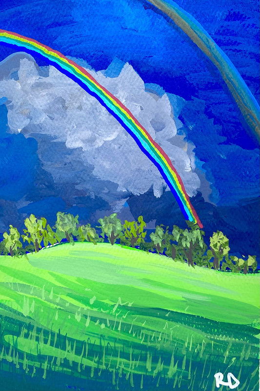 Double Rainbow Art Print