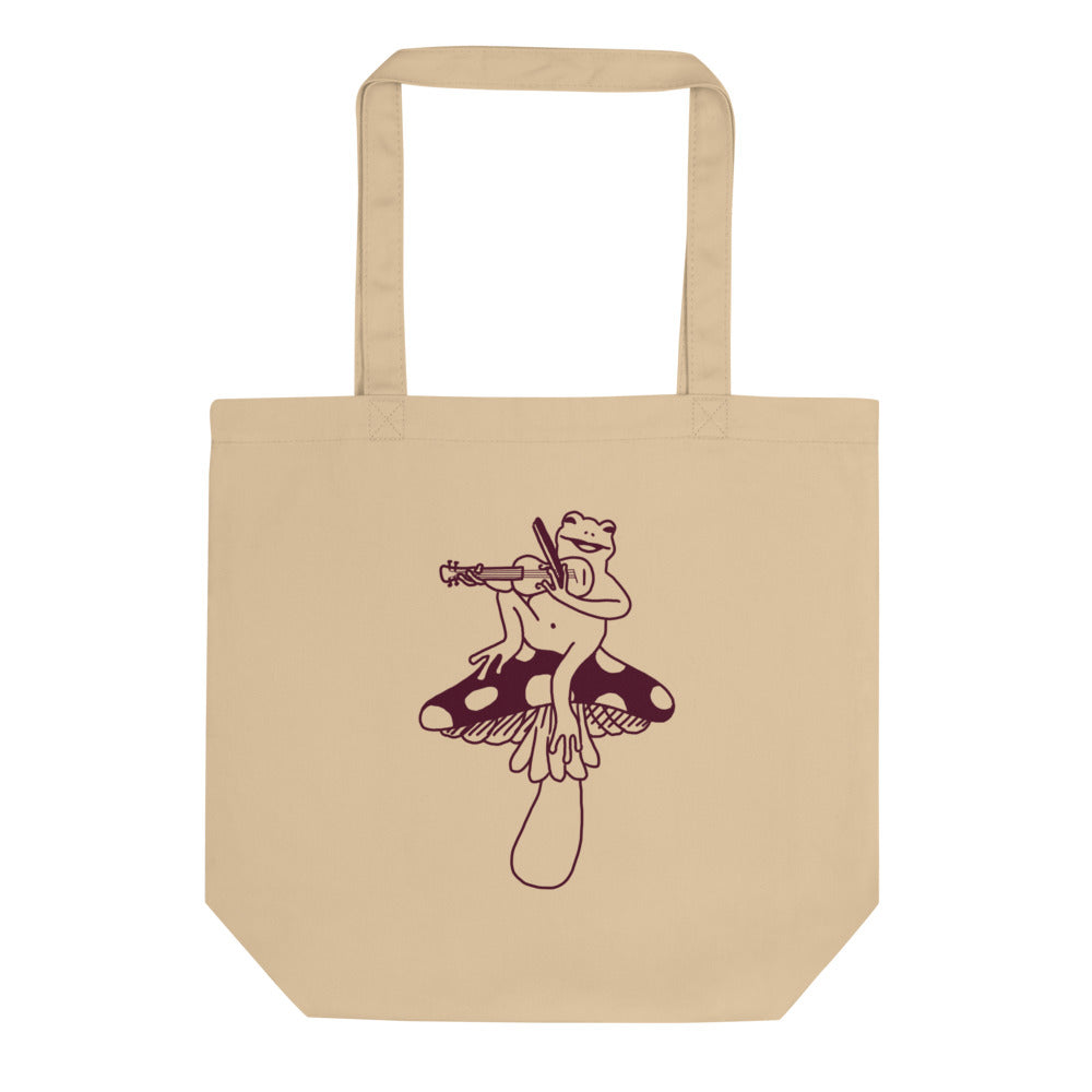 Fiddling Frog Tote Bag