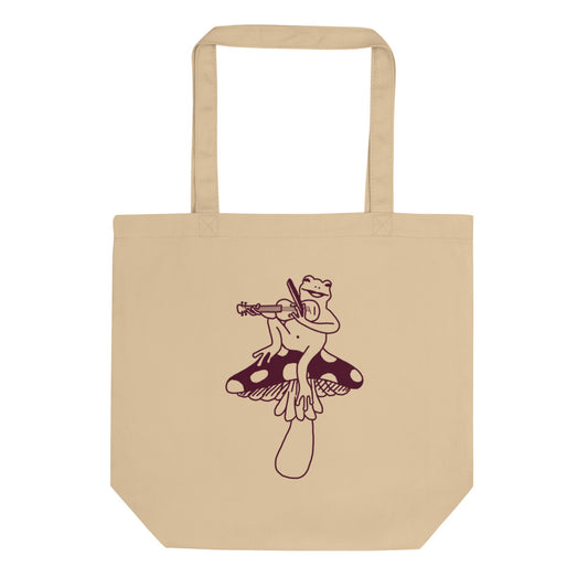 Fiddling Frog Tote Bag