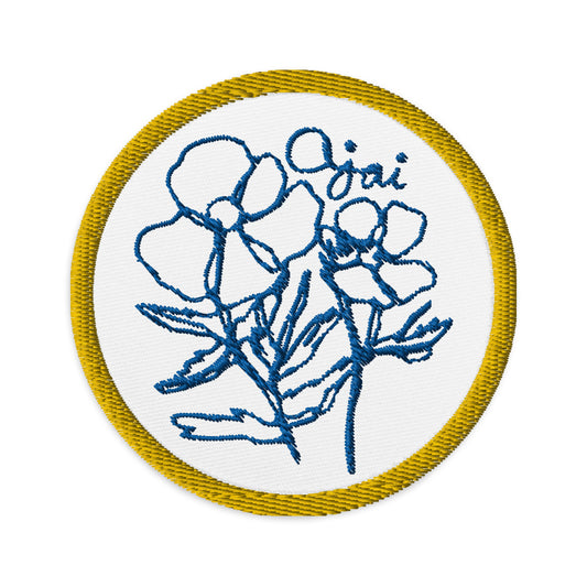 Ojai Matilija Poppies Embroidered Patches