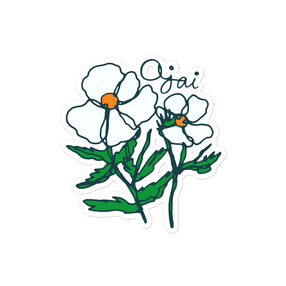 Ojai Matilija Poppy Sticker