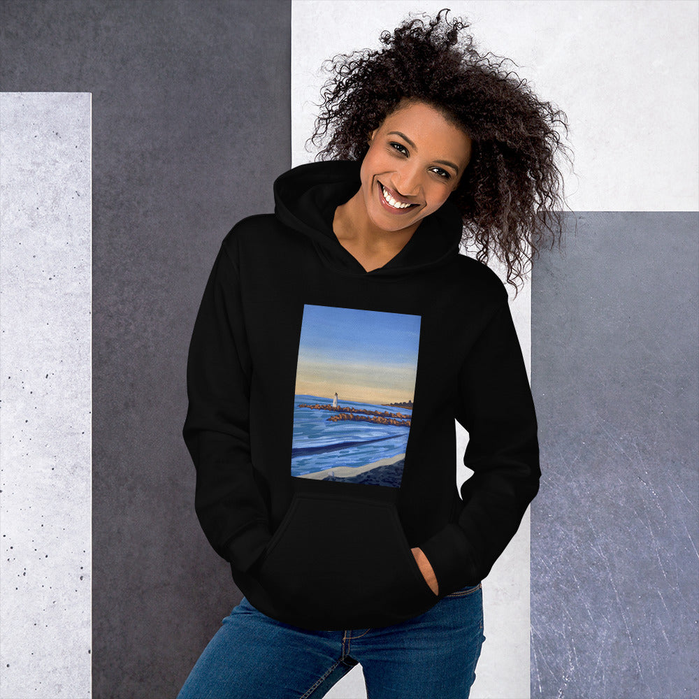 Santa Cruz Harbor Lighthouse Hoodie