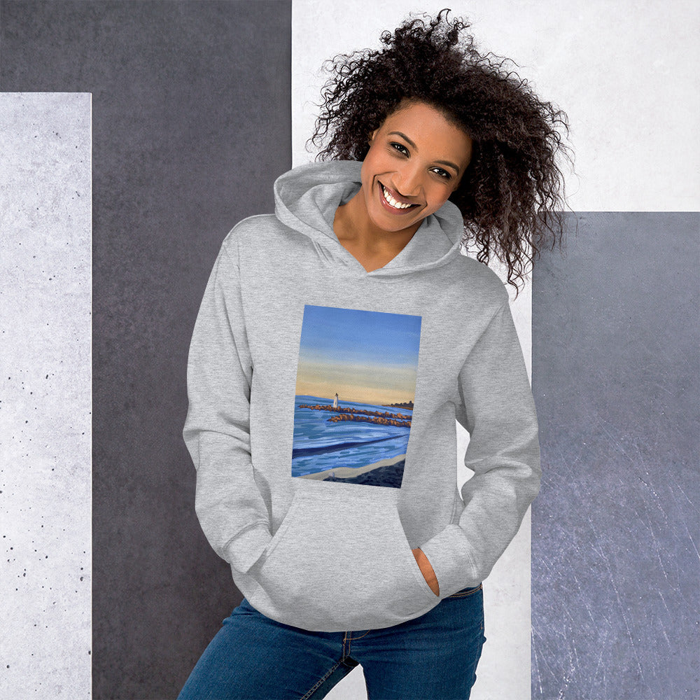 Santa Cruz Harbor Lighthouse Hoodie