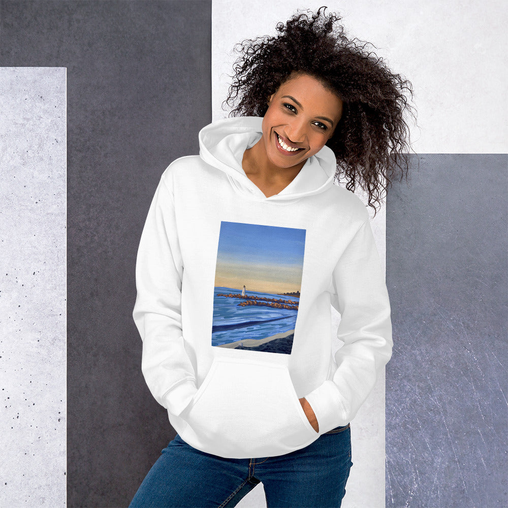 Santa Cruz Harbor Lighthouse Hoodie